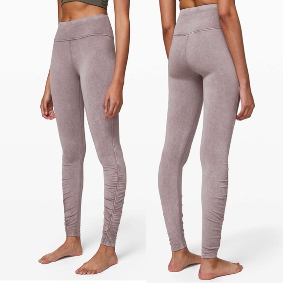 Lululemon Inner Glow Tight 28" Washed Half Moon size 8 - Picture 1 of 14